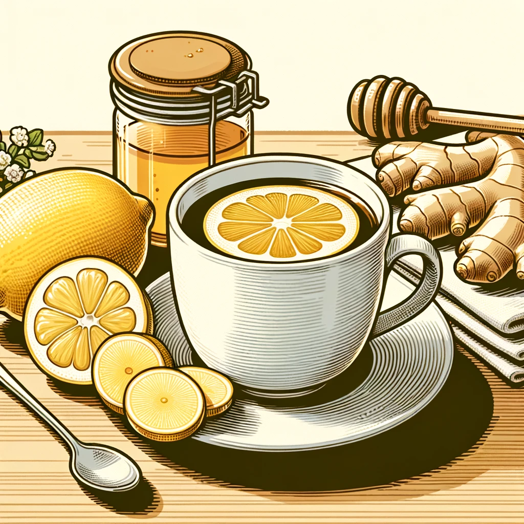レモンと生姜で彩る健康的な朝の白湯